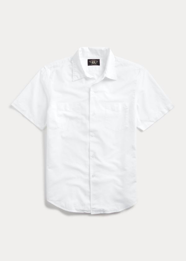 Ralph Lauren Cotton Oxford Skjorte Herre Danmark (CASLD9637)